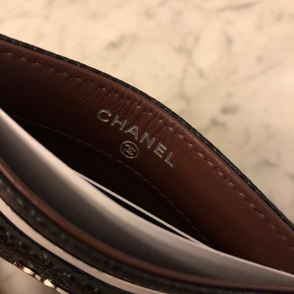 🌟SOLD🌟BNIB Chanel Flat Cardholder Black with SHW - Picture 5 of 8